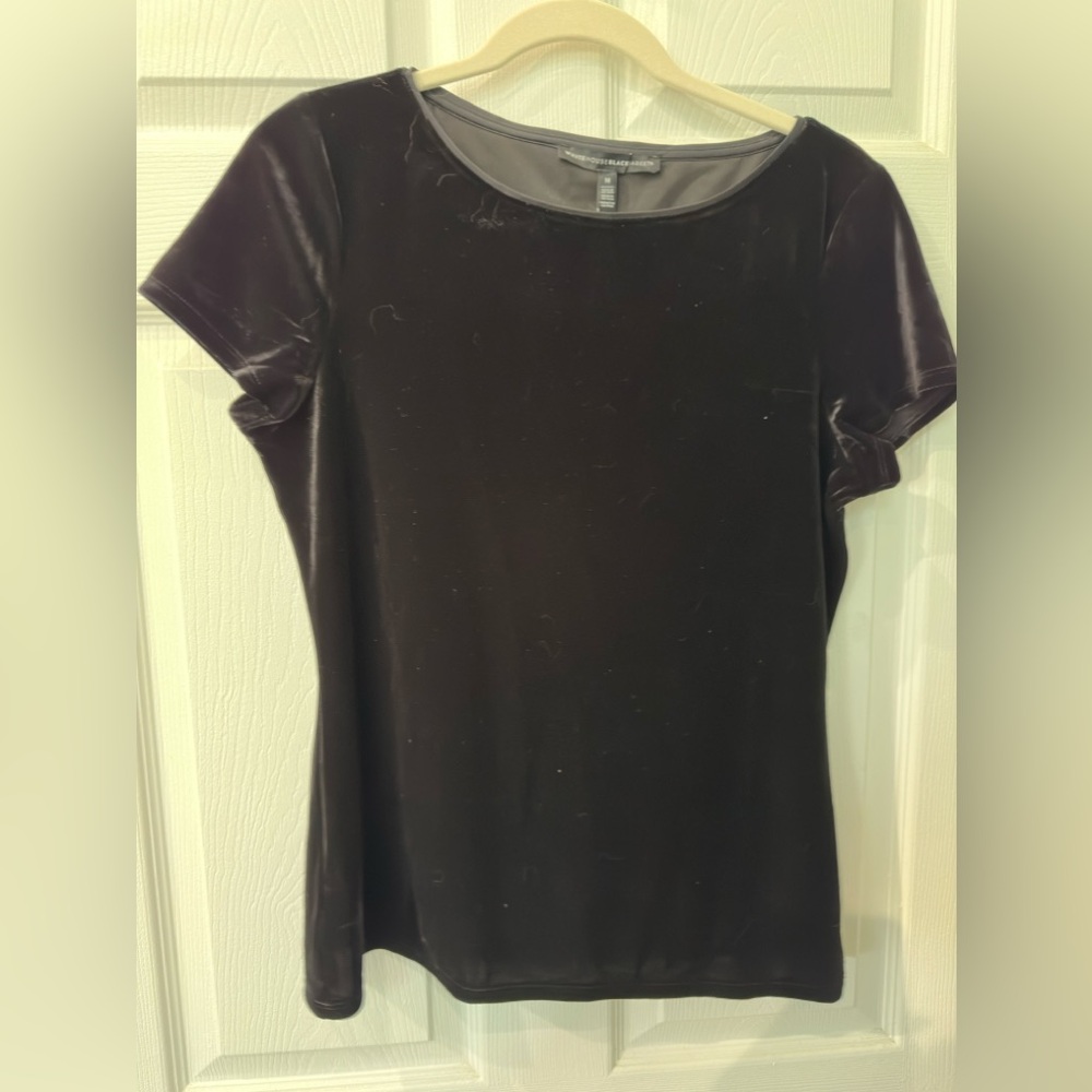 WHBM Velvet Top